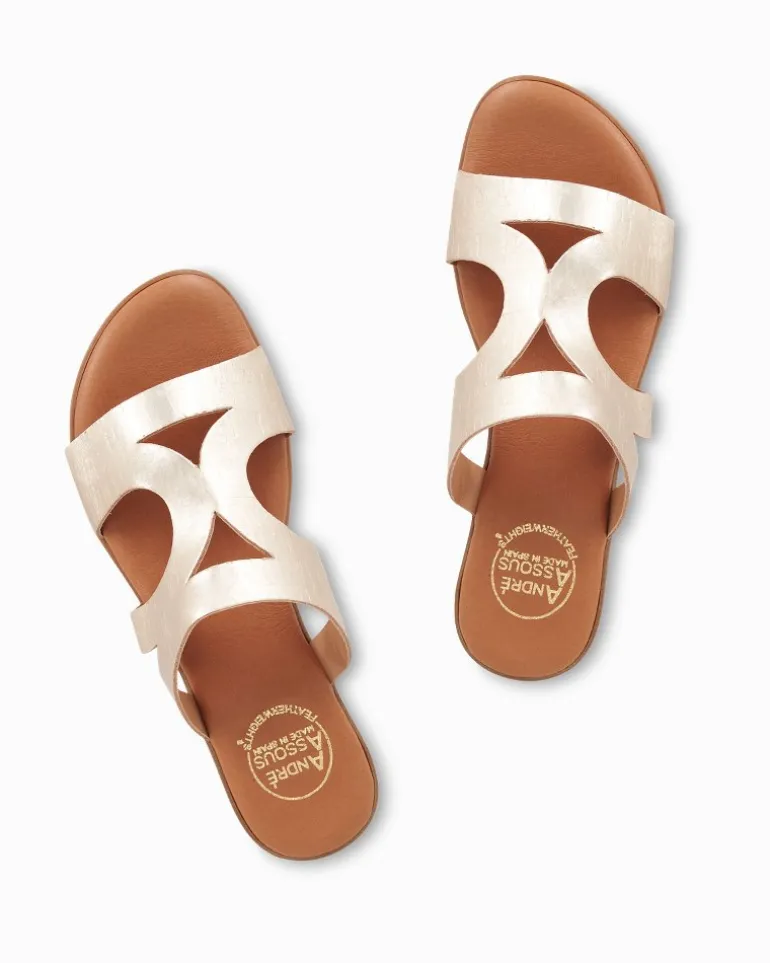 André Assous Nailea Metallic Cork Featherweights™ Sandals