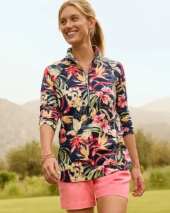 Aruba Flora Amora Half-Zip Sweatshirt