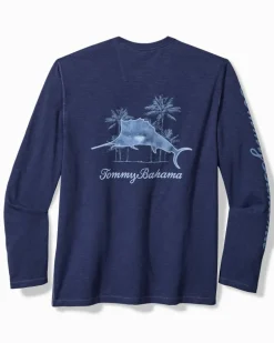 Azul Palms Long-Sleeve Lux T-Shirt