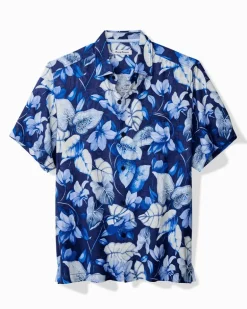 Azure Escape Silk Camp Shirt