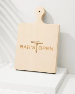 Bar's Open Artisan Maple Wood Board