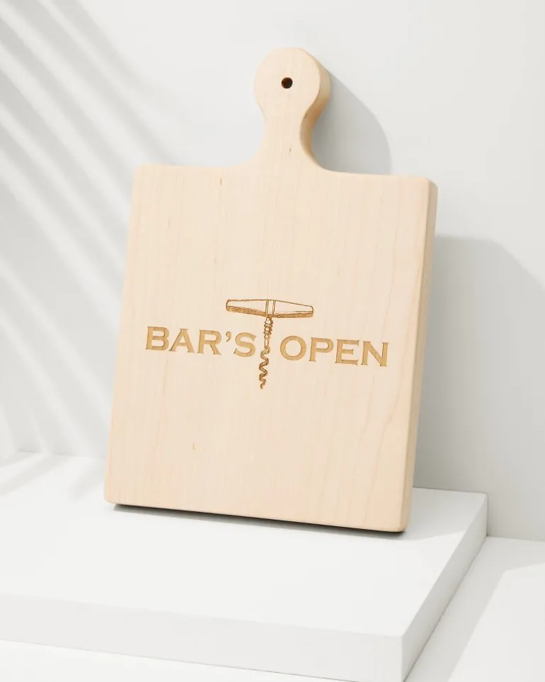 Bar's Open Artisan Maple Wood Board