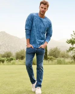 Ben & Terry Twilight Palms Crew Sweatshirt