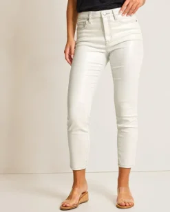 Boracay® Metallic High-Rise Ankle Jeans