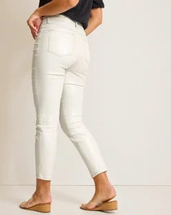Boracay® Metallic High-Rise Ankle Jeans