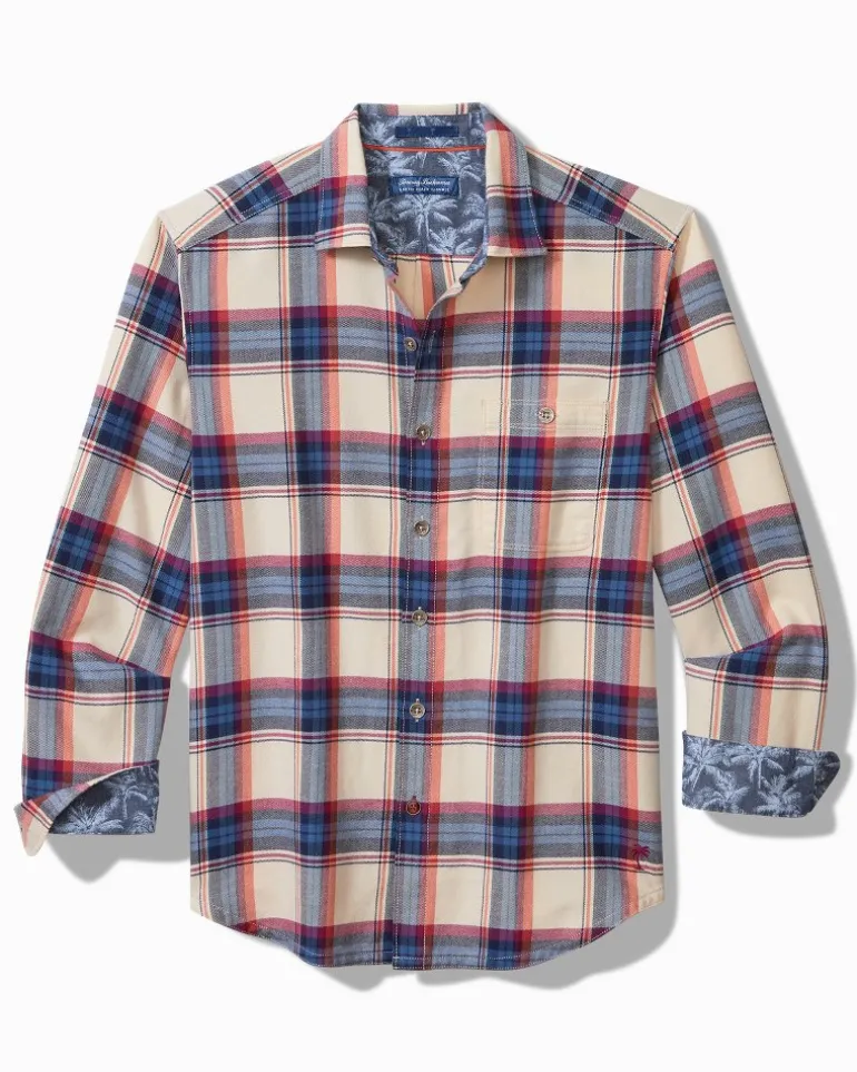 Canyon Beach Window Pane Stretch Flannel Shirt