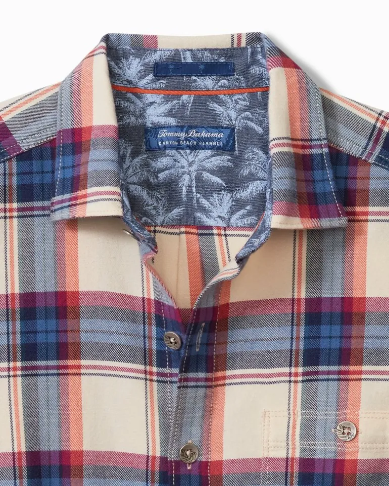 Canyon Beach Window Pane Stretch Flannel Shirt