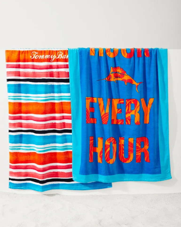 Cape Coral & Happy Hour Beach Towels — Set of 2