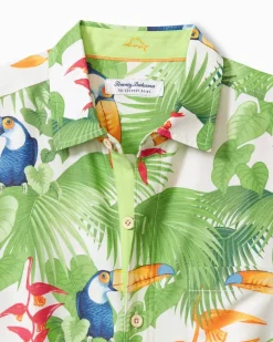 Coconut Point Toucan Chats IslandZone® Camp Shirt