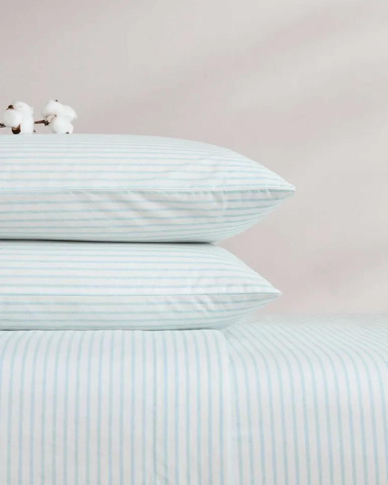 Cool Beach Stripe 4-Piece Queen Sheet Set
