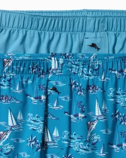 Cotton Knit Marlin Print Boxers — 2-Pack