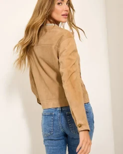 Cropped Suede Jacket
