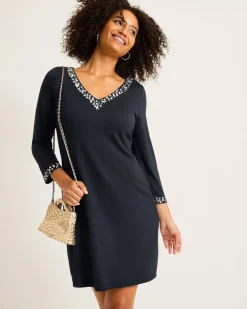 Darcy Embellished V-Neck Dress