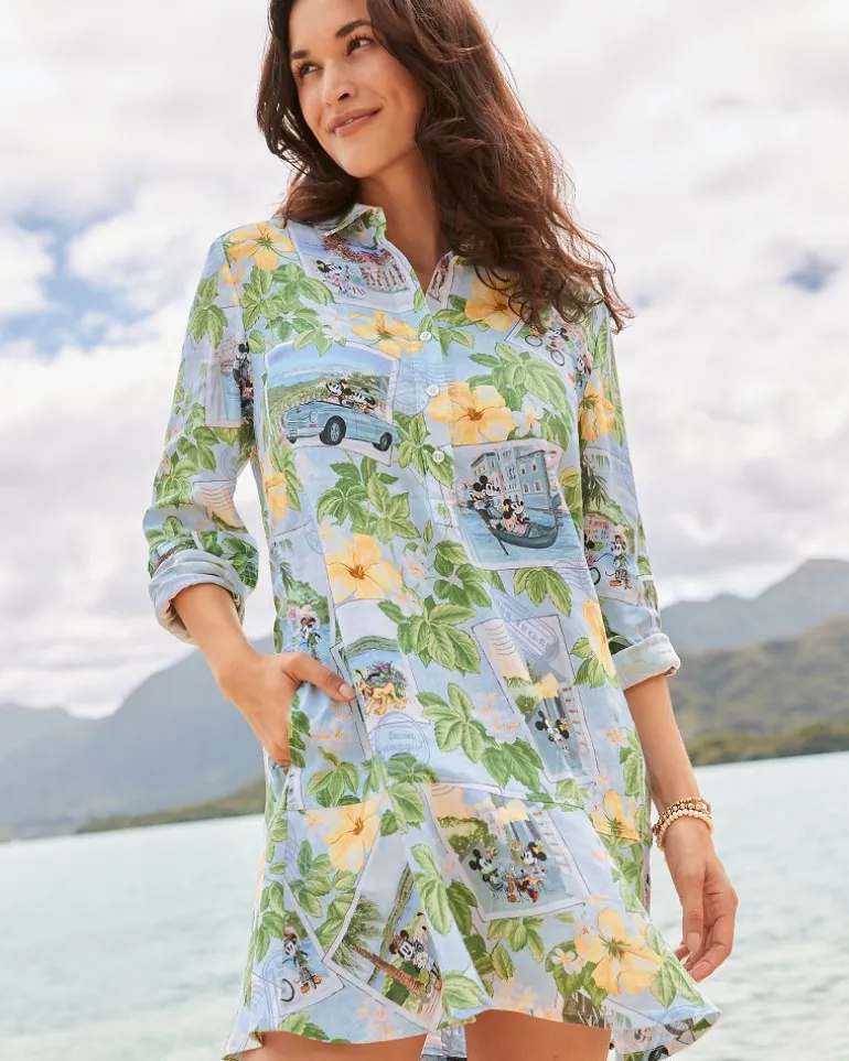 Disney Coastalina Postcard to Paradise Linen Dress