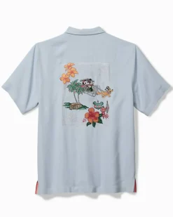 Disney Huladay Sleigh Ride Silk Camp Shirt