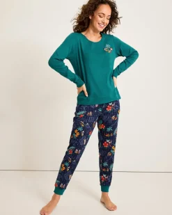 Disney Women's Long Sleeve & Pants Family Pajama Set