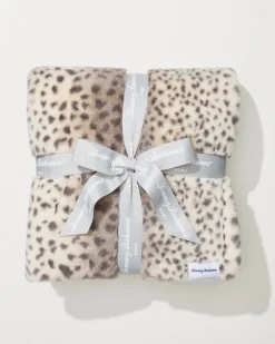 Faux Fur Printed Cheetah Throw