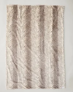 Faux Fur Printed Cheetah Throw