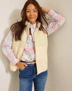 Faux Sherpa Hybrid Vest