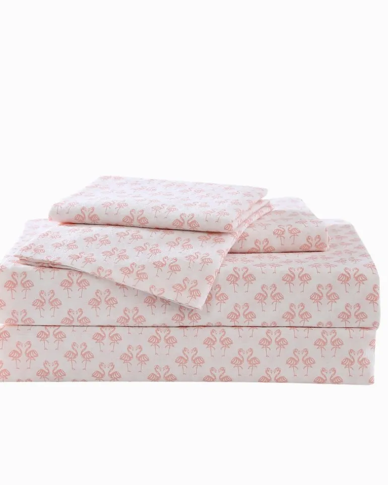 Flamingle 4-Piece King Sheet Set
