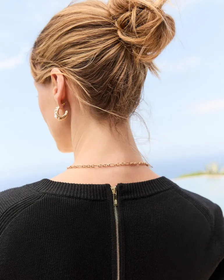 Flared Pickford Balloon-Sleeve Dress