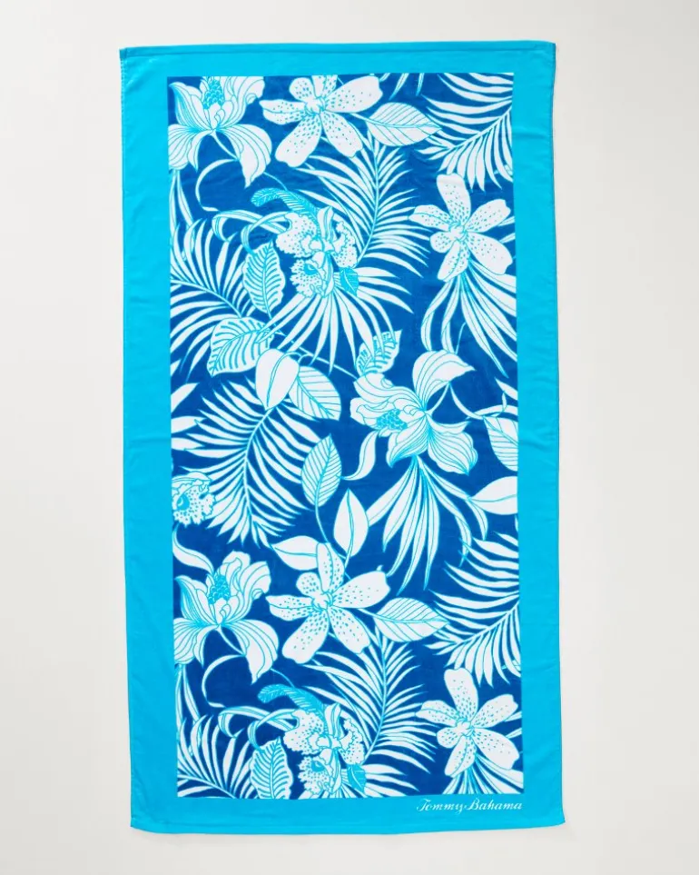 High Tide Hangout & Island Cays Blooms Beach Towels — Set of 2