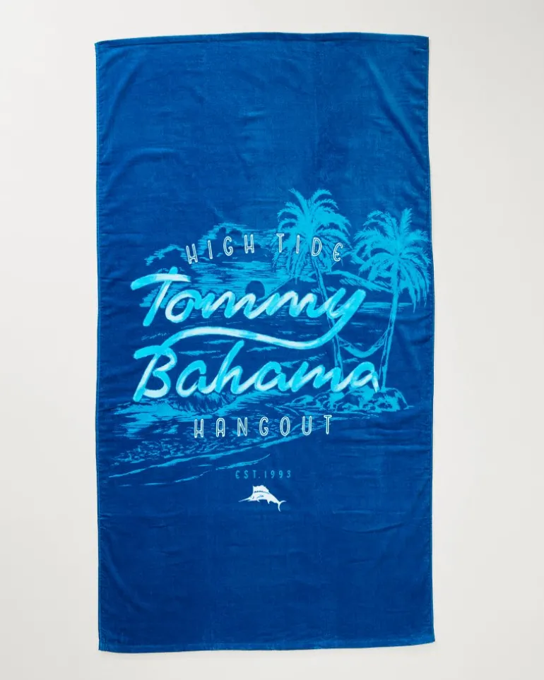 High Tide Hangout & Island Cays Blooms Beach Towels — Set of 2