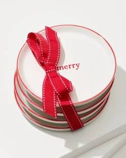 Holiday Appetizer Plates—Set of 4