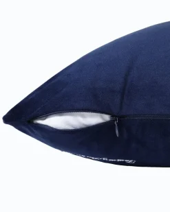 Holiday Retriever Velvet Decorative Pillow