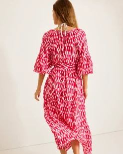 Ikat Stripe Midi Coverup Dress