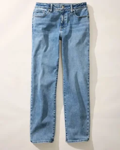 Indigo Palms™ High-Rise Straight-Leg Jeans