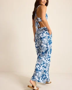 Island Blooms Drawstring Beach Pants