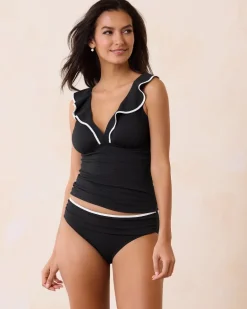 Island Cays Cabana Ruffle Tankini Top