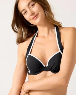 Island Cays Cabana Underwire Halter Bikini Top