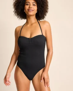 Island Cays V-Front Bandeau One-Piece Swimsuit
