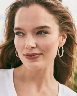 Island Essence Bamboo Hoop Earrings