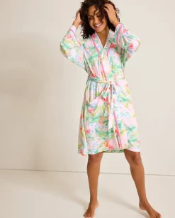 Jersey Long-Sleeve Short Robe