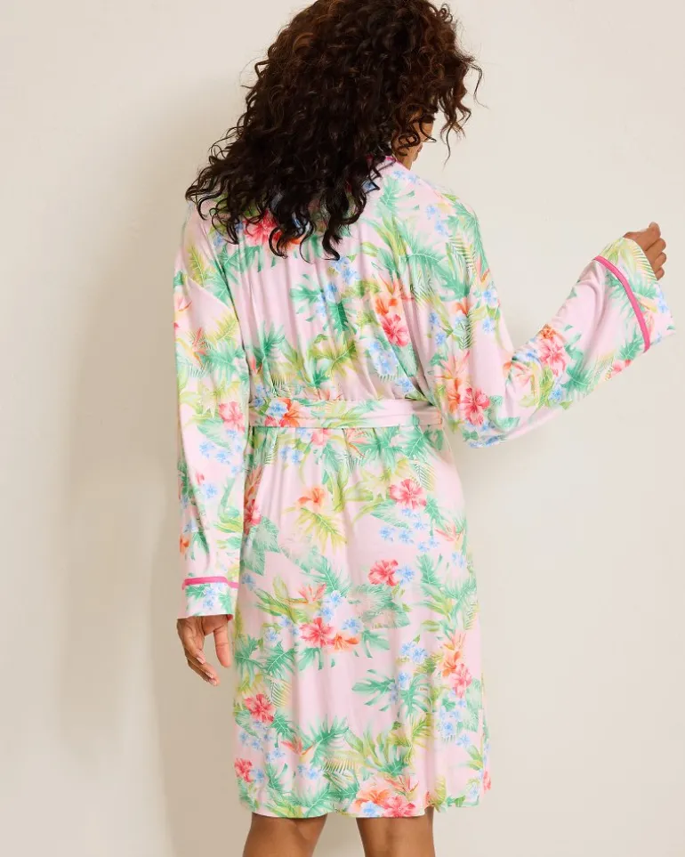 Jersey Long-Sleeve Short Robe
