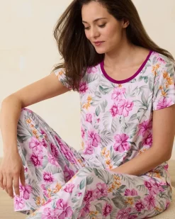 Jersey Short Sleeve & Pants Pajama Set