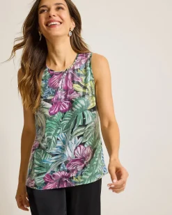 Jungle Jewels Sequin Shell Top