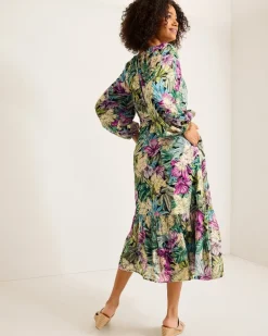 Jungle Jewels Shimmer Maxi Dress