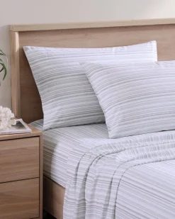 Kahanu Stripe 4-Piece King Sheet Set