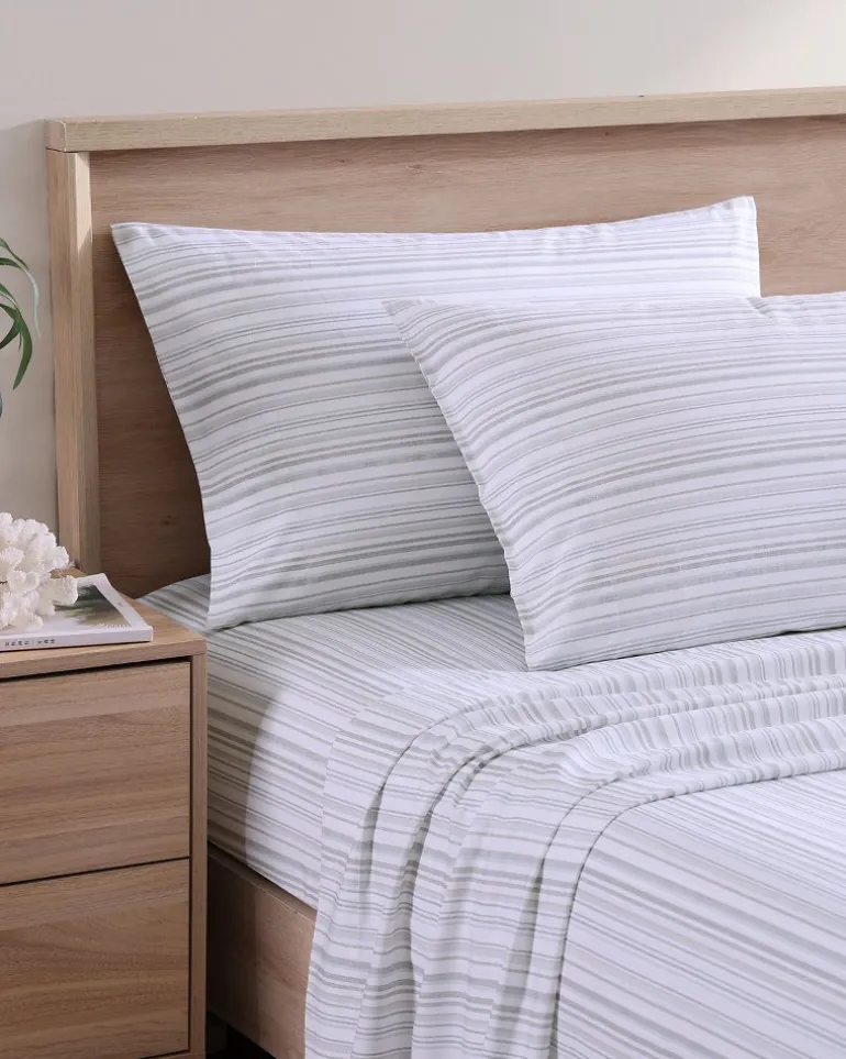 Kahanu Stripe 4-Piece King Sheet Set