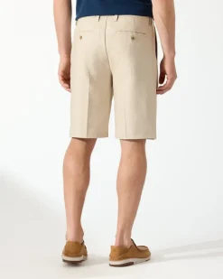 Latigo Beach Linen-Blend Pleated 10-Inch Shorts