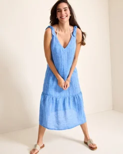 Linen Midi Coverup Dress