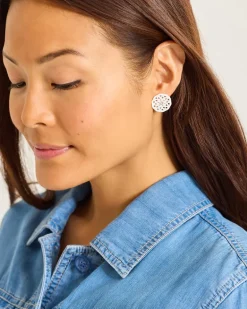 Madeira Mother of Pearl Flower Earrings