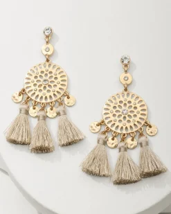 Madeira Tassel Statement Earrings