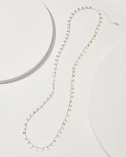 Marco Island Textured Disc Station Necklace