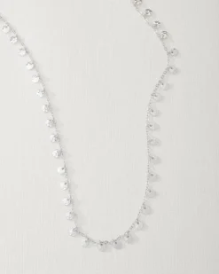 Marco Island Textured Disc Station Necklace