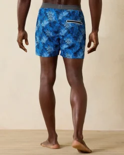 Maui Breaker Palm Route 5-Inch Hybrid Shorts